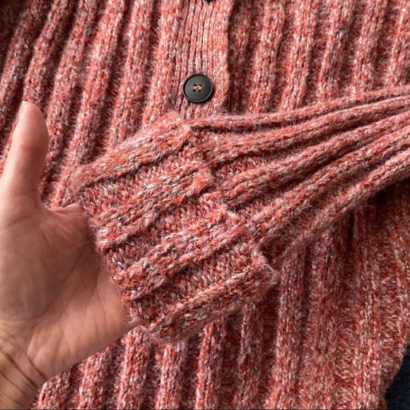 🧶 ZARA RUSTY PINK RIBBED CHUNKY KNIT JUMPER! - Picture 10 of 12